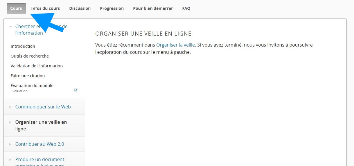 Tutoriel accès à la page cours